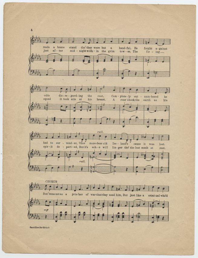 Sacrifice for Erin, 1916