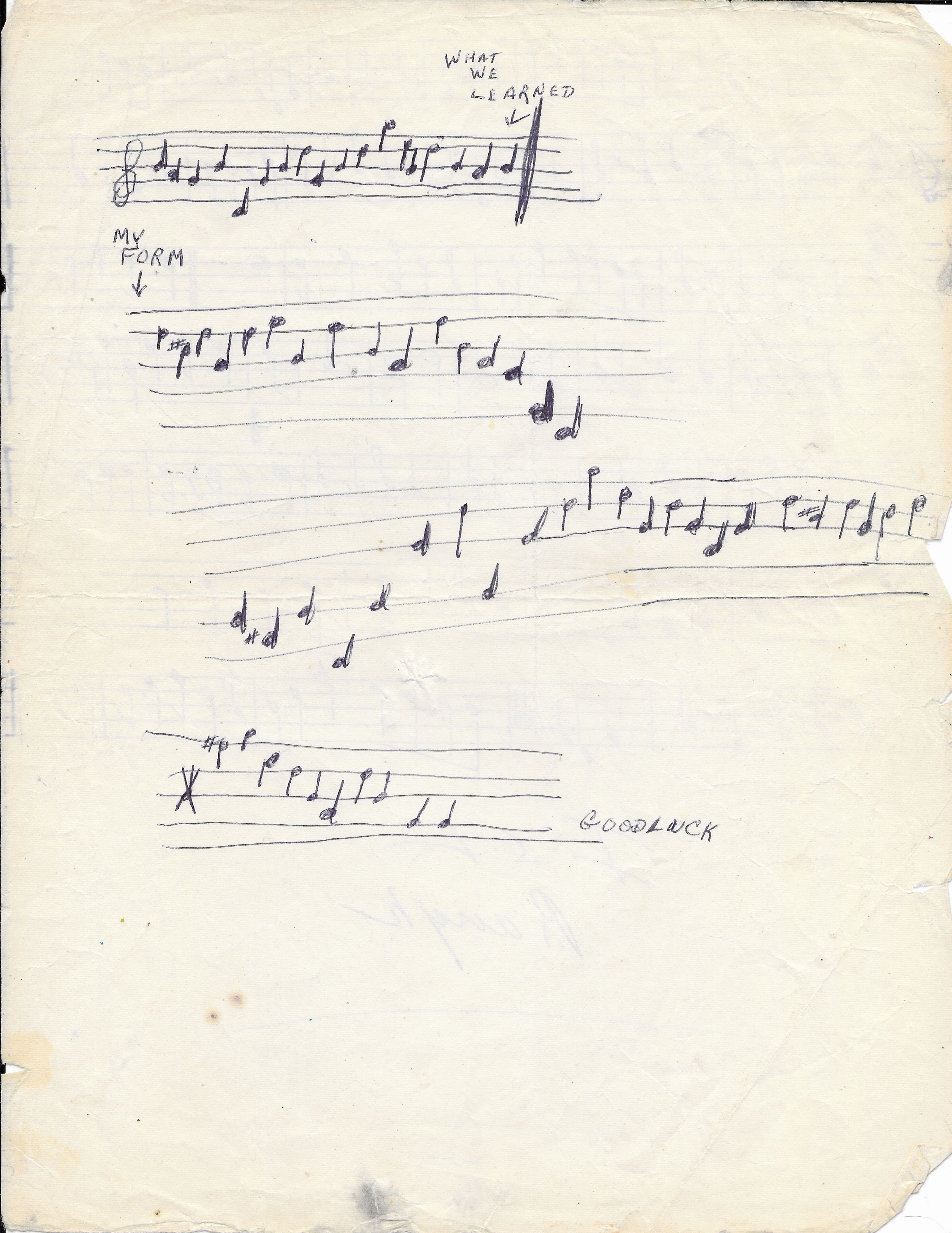 O’Carolan’s Minstrels Mimeographed Sheet Music: 20b