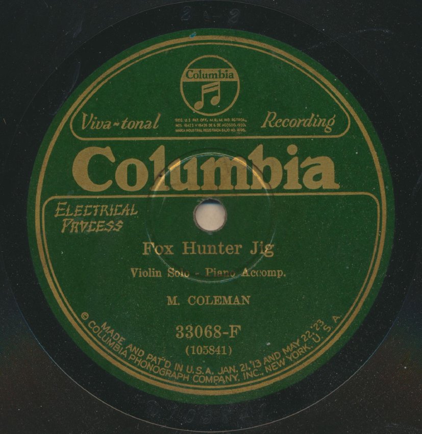 Michael Coleman: Fox Hunter Jig/Comb Your Hair and Curl It (hop jigs)