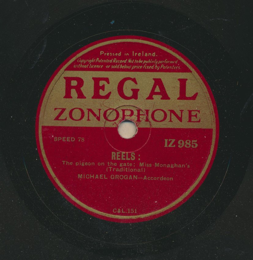Michael Grogan: The Pigeon on the Gate/Miss Monaghan's (reels)