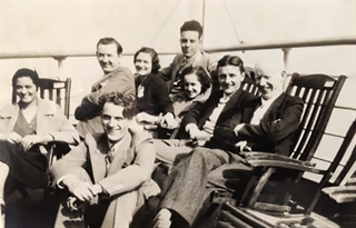 Paul Ryan aboard the S. S. Laconia, 1932.