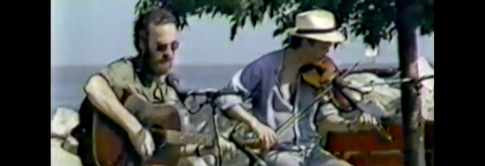 Kevin Burke and Mícheál Ó Domhnaill at the 1983 Milwaukee Irish Fest